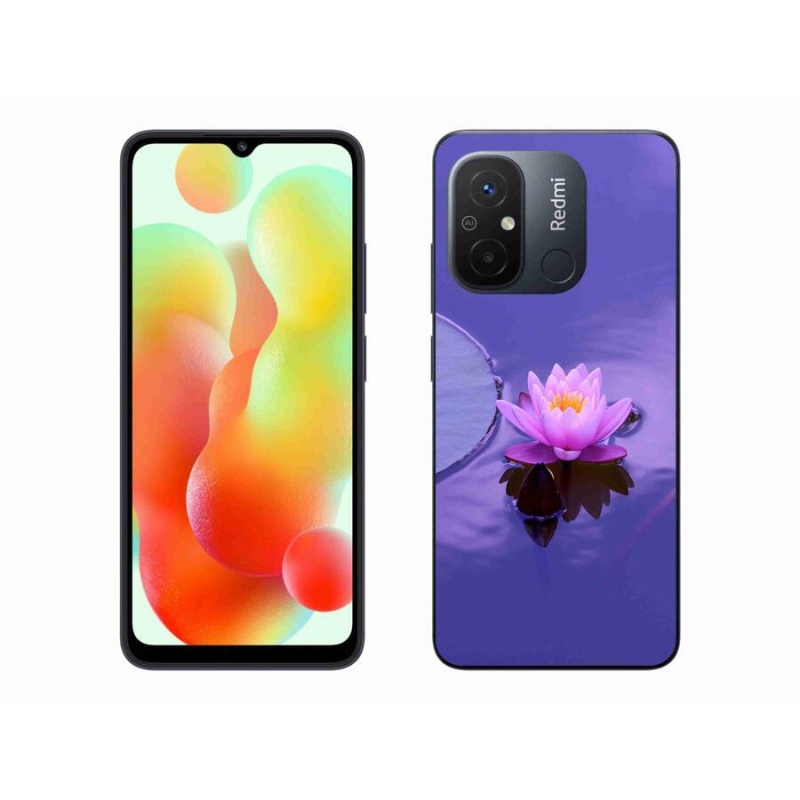 Gelový obal mmCase na mobil Xiaomi Redmi 12C - květ na hladině