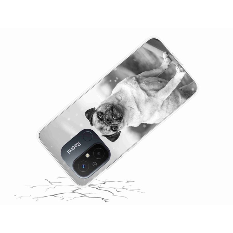 Gelový obal mmCase na mobil Xiaomi Redmi 12C - mops
