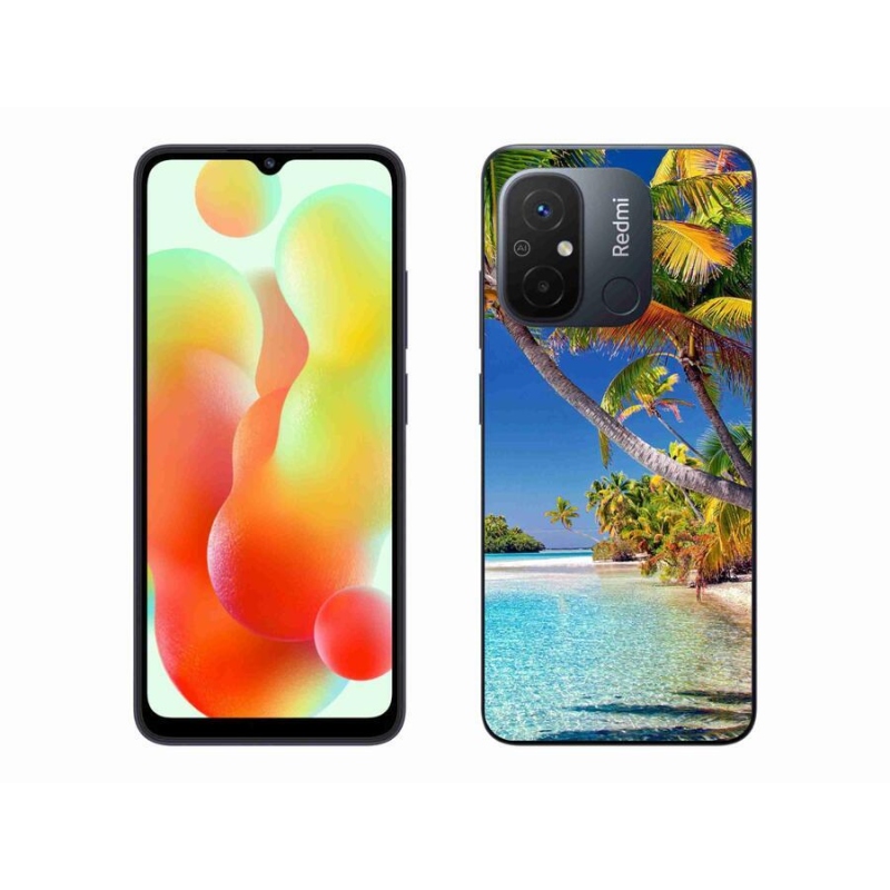 Gelový obal mmCase na mobil Xiaomi Redmi 12C - mořská pláž