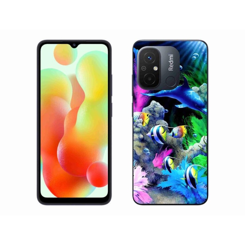 Gelový obal mmCase na mobil Xiaomi Redmi 12C - mořský svět