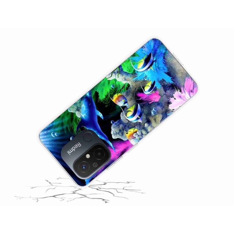 Gelový obal mmCase na mobil Xiaomi Redmi 12C - mořský svět