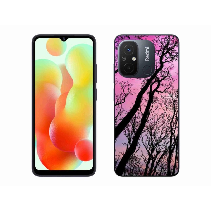 Gelový obal mmCase na mobil Xiaomi Redmi 12C - opadané stromy