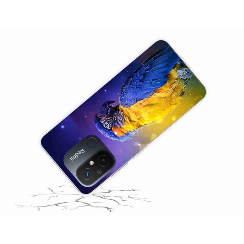 Gelový obal mmCase na mobil Xiaomi Redmi 12C - papoušek ara 1