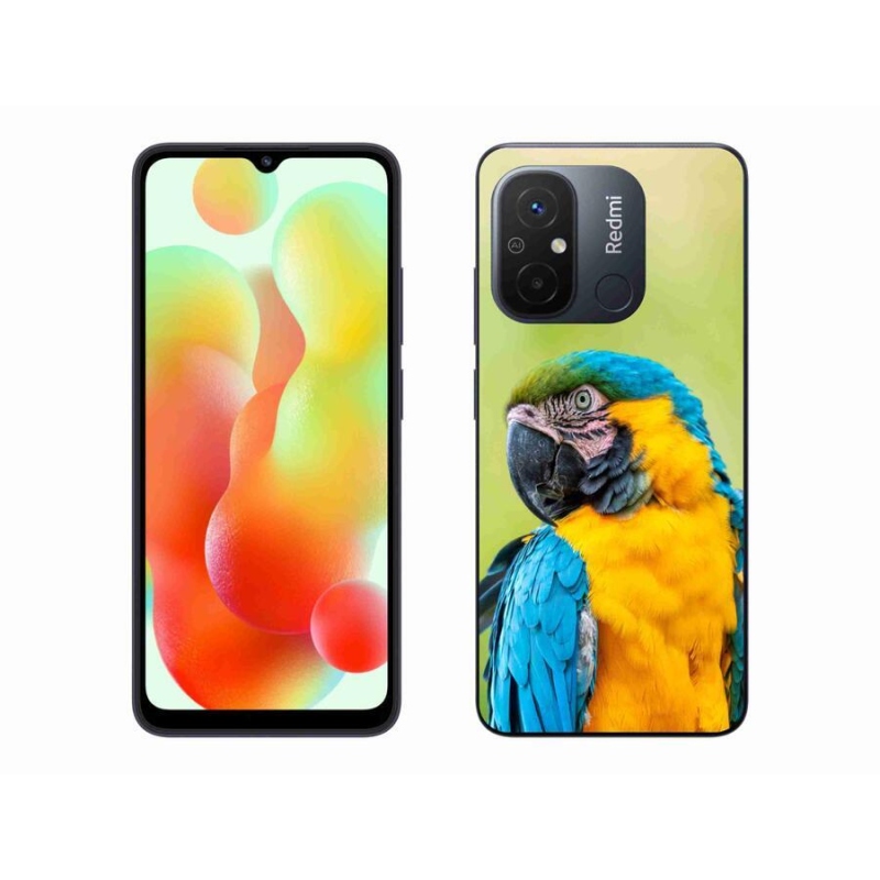 Gelový obal mmCase na mobil Xiaomi Redmi 12C - papoušek ara 2
