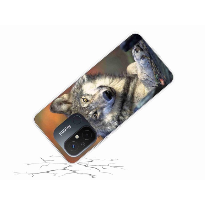 Gelový obal mmCase na mobil Xiaomi Redmi 12C - vlk
