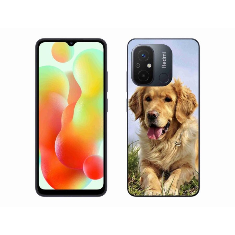 Gelový obal mmCase na mobil Xiaomi Redmi 12C - zlatý retrívr