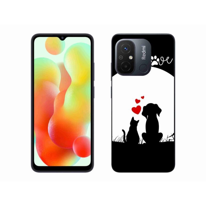 Gelový obal mmCase na mobil Xiaomi Redmi 12C - zvířecí láska