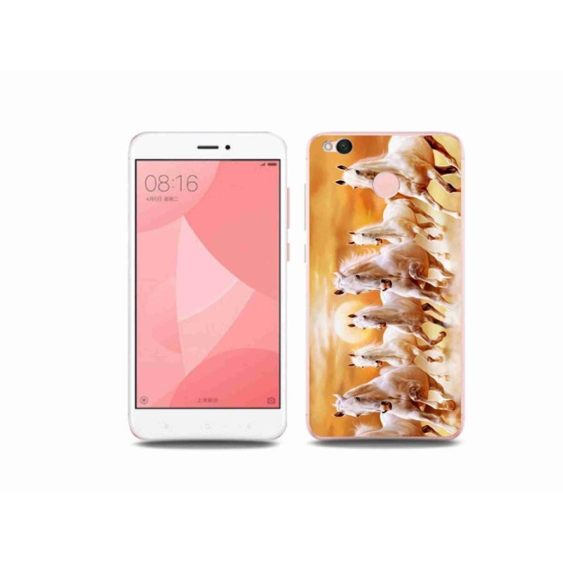 Gelový obal mmCase na mobil Xiaomi Redmi 4X - koně 2