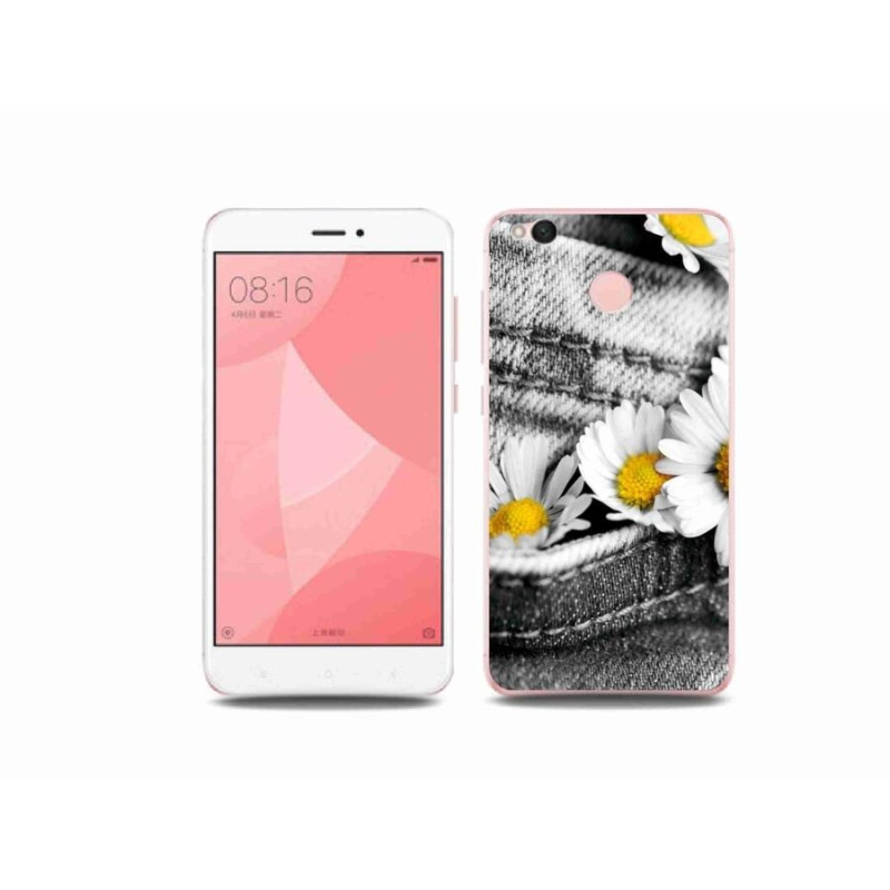 Gelový obal mmCase na mobil Xiaomi Redmi 4X - kopretiny