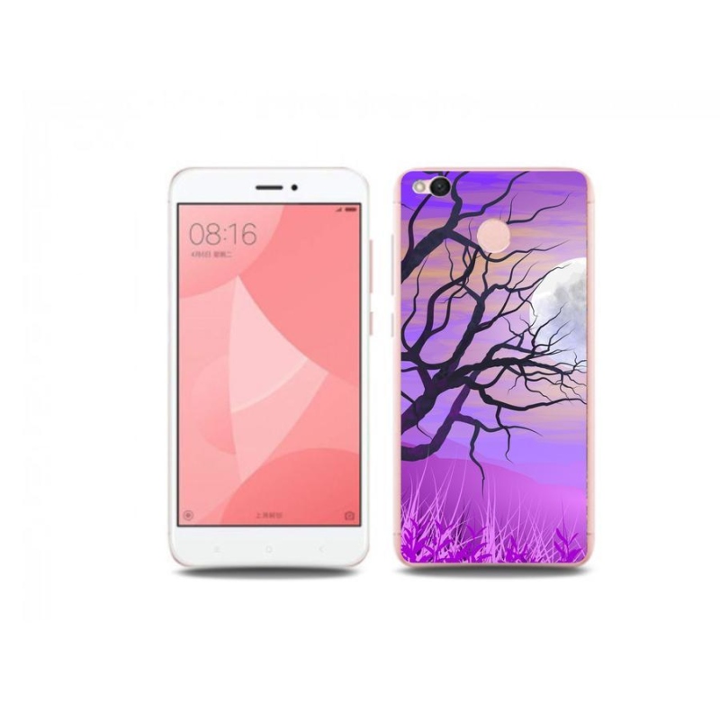 Gelový obal mmCase na mobil Xiaomi Redmi 4X - kreslený opadaný strom