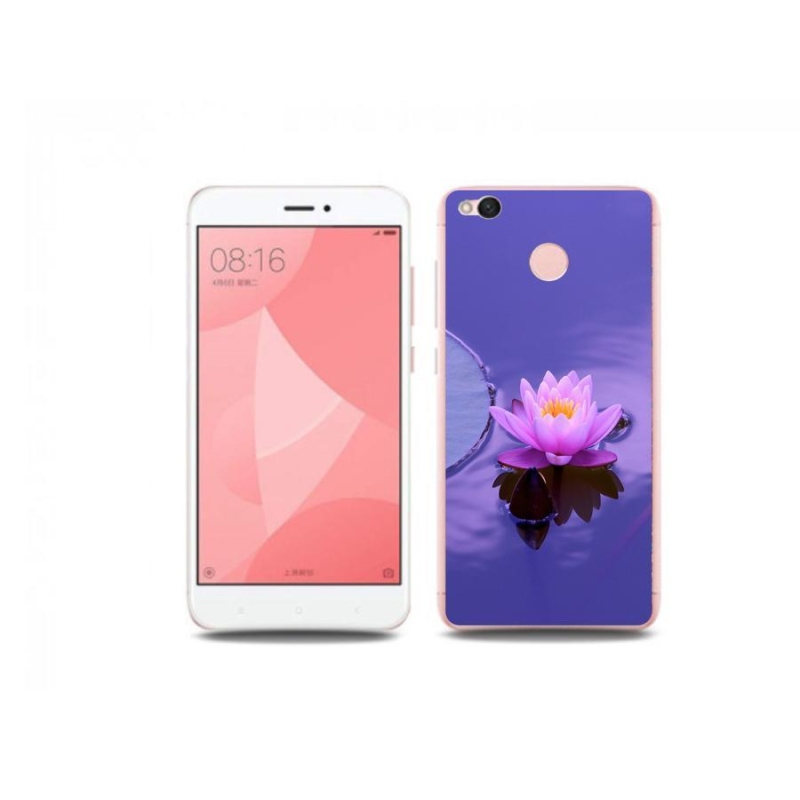 Gelový obal mmCase na mobil Xiaomi Redmi 4X - květ na hladině