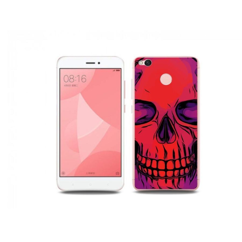 Gelový obal mmCase na mobil Xiaomi Redmi 4X - lebka