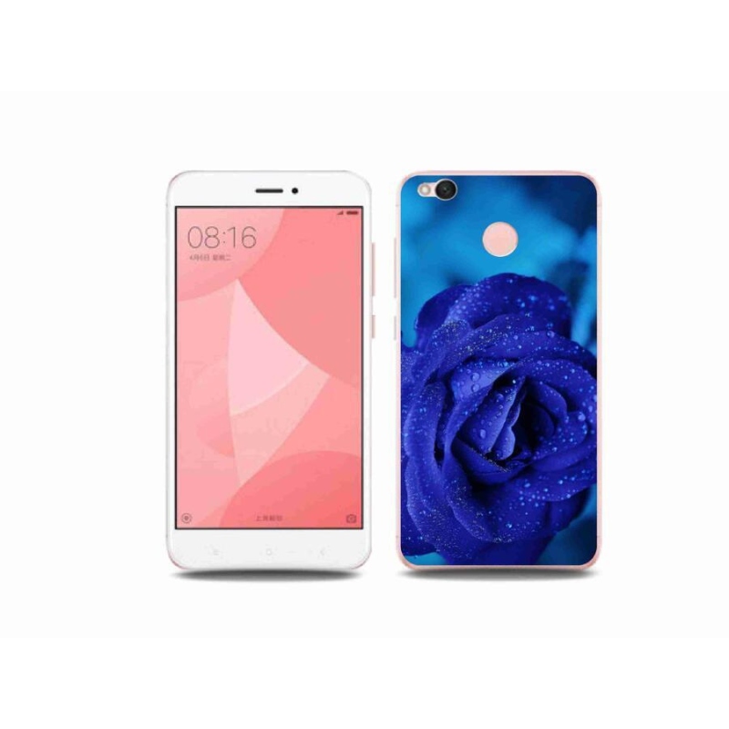 Gelový obal mmCase na mobil Xiaomi Redmi 4X - modrá růže