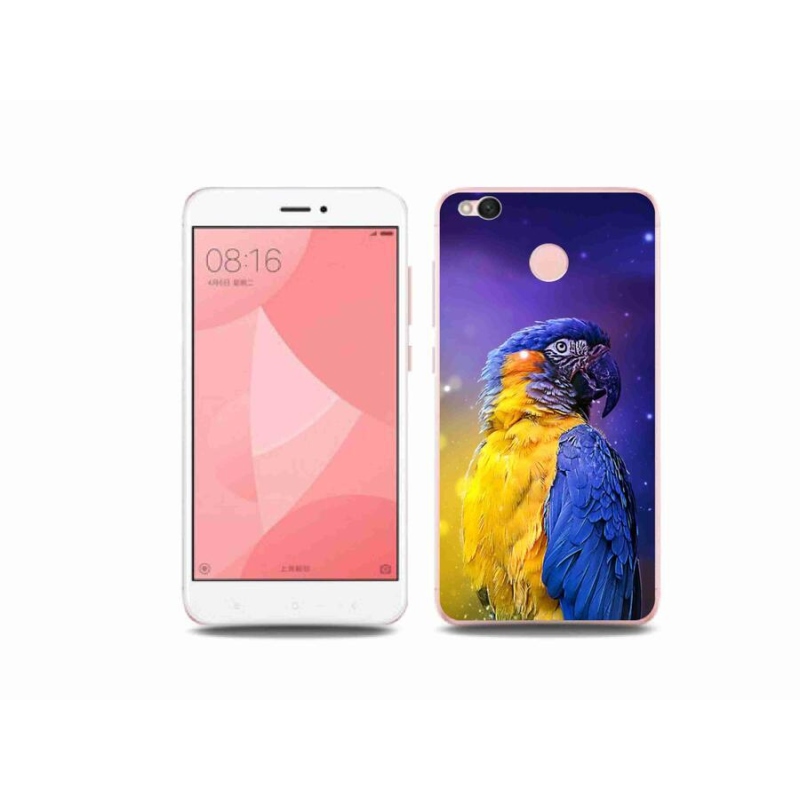 Gelový obal mmCase na mobil Xiaomi Redmi 4X - papoušek ara 1