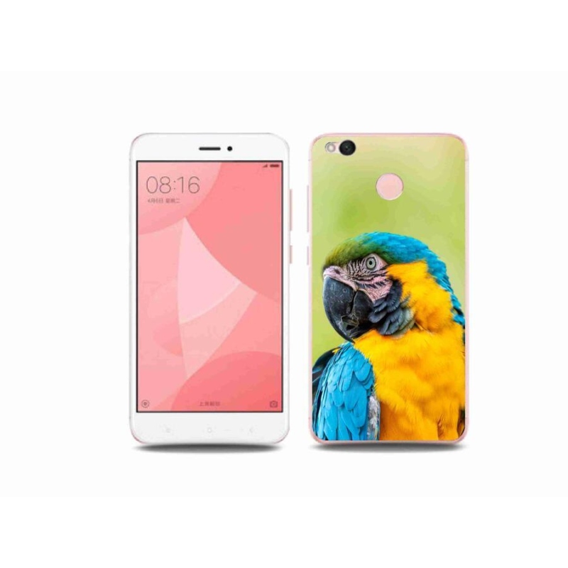 Gelový obal mmCase na mobil Xiaomi Redmi 4X - papoušek ara 2