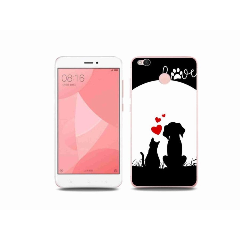 Gelový obal mmCase na mobil Xiaomi Redmi 4X - zvířecí láska