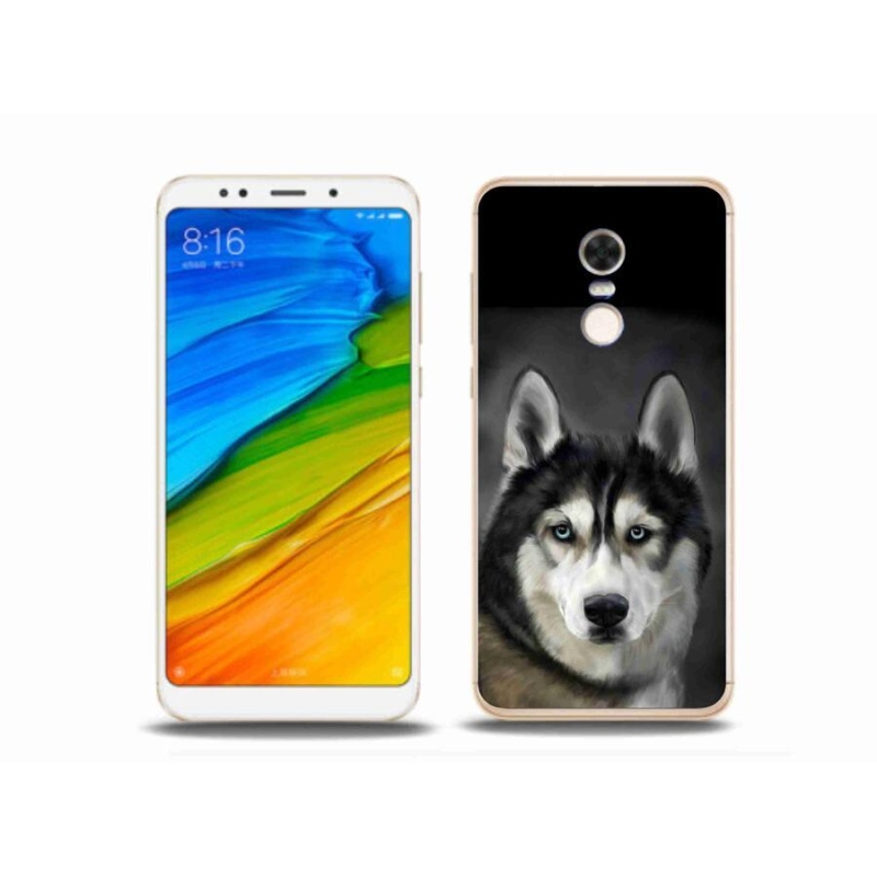 Gelový obal mmCase na mobil Xiaomi Redmi 5 Plus - husky