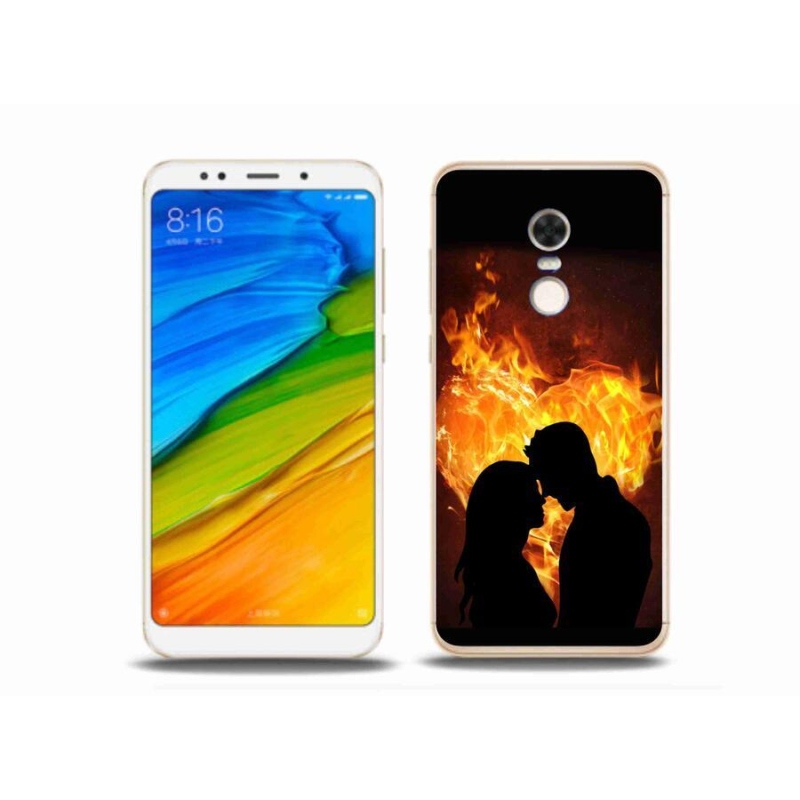 Gelový obal mmCase na mobil Xiaomi Redmi 5 Plus - ohnivá láska