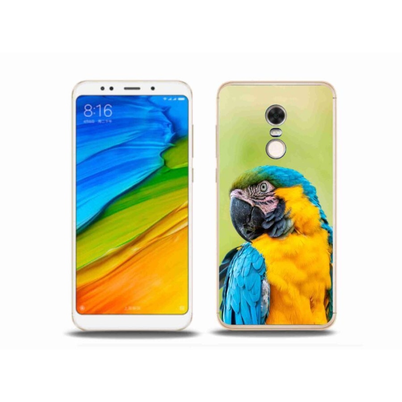 Gelový obal mmCase na mobil Xiaomi Redmi 5 Plus - papoušek ara 2
