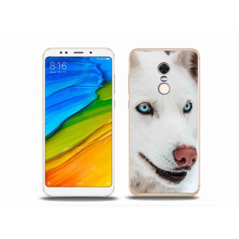 Gelový obal mmCase na mobil Xiaomi Redmi 5 Plus - psí pohled