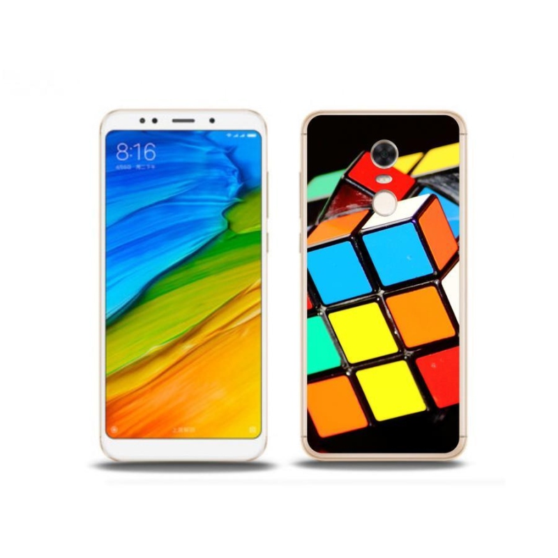 Gelový obal mmCase na mobil Xiaomi Redmi 5 Plus - rubikova kostka
