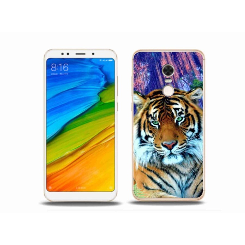 Gelový obal mmCase na mobil Xiaomi Redmi 5 Plus - tygr