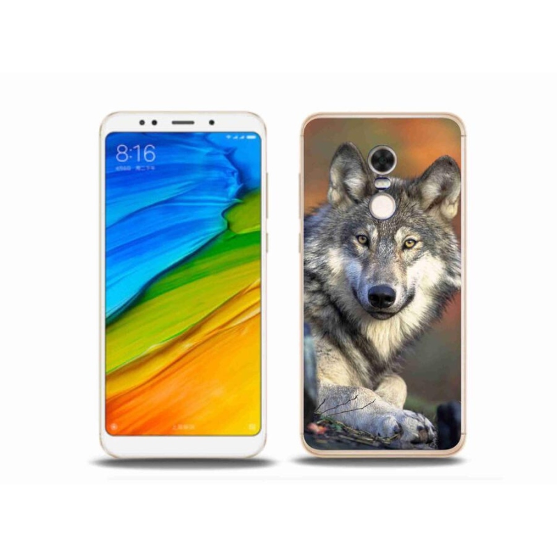 Gelový obal mmCase na mobil Xiaomi Redmi 5 Plus - vlk