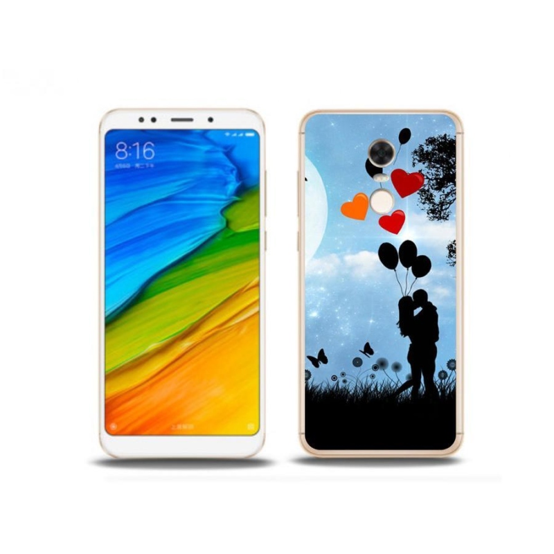 Gelový obal mmCase na mobil Xiaomi Redmi 5 Plus - zamilovaný pár