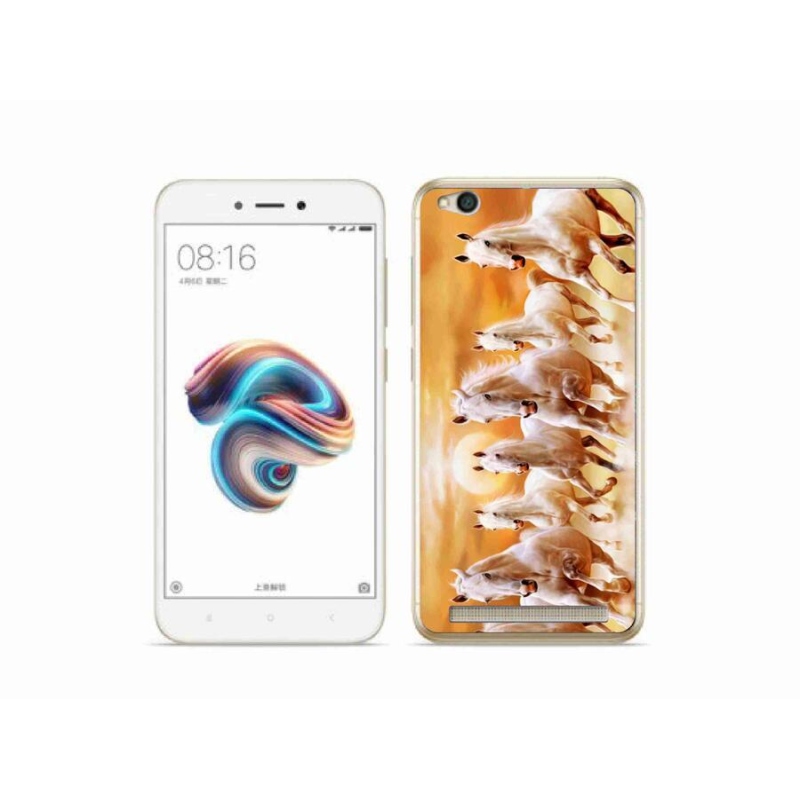 Gelový obal mmCase na mobil Xiaomi Redmi 5A - koně 2