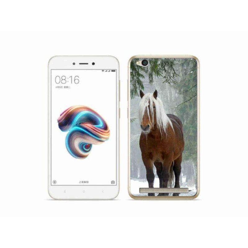 Gelový obal mmCase na mobil Xiaomi Redmi 5A - kůň v lese