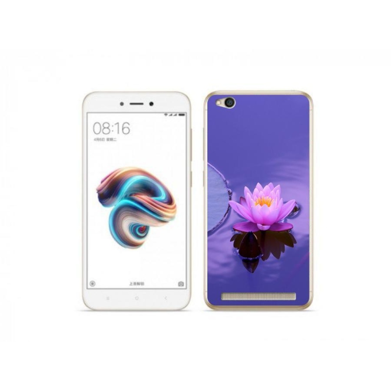 Gelový obal mmCase na mobil Xiaomi Redmi 5A - květ na hladině