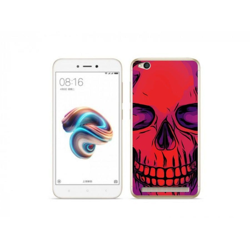 Gelový obal mmCase na mobil Xiaomi Redmi 5A - lebka