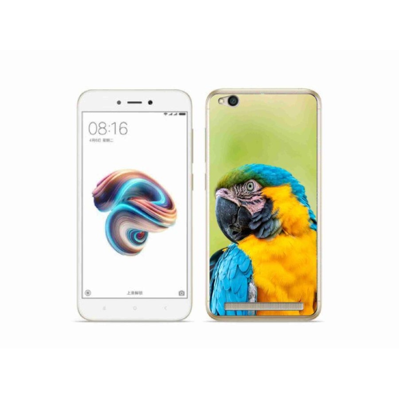 Gelový obal mmCase na mobil Xiaomi Redmi 5A - papoušek ara 2
