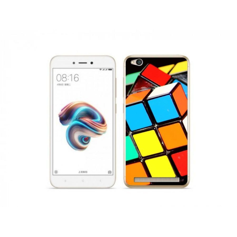 Gelový obal mmCase na mobil Xiaomi Redmi 5A - rubikova kostka