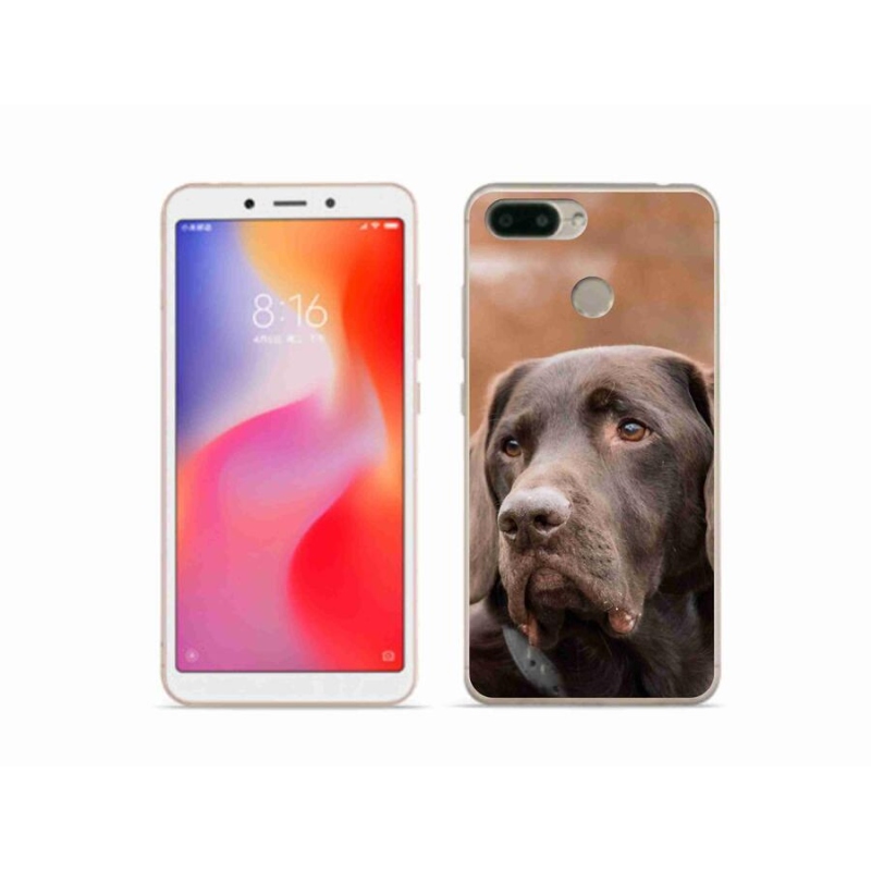 Gelový obal mmCase na mobil Xiaomi Redmi 6 - hnědý labrador