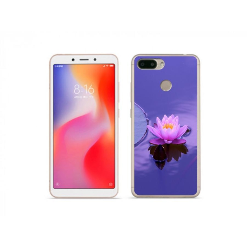 Gelový obal mmCase na mobil Xiaomi Redmi 6 - květ na hladině