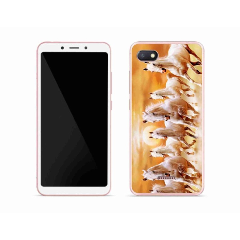 Gelový obal mmCase na mobil Xiaomi Redmi 6A - koně 2