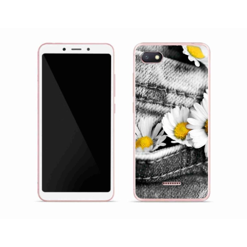 Gelový obal mmCase na mobil Xiaomi Redmi 6A - kopretiny