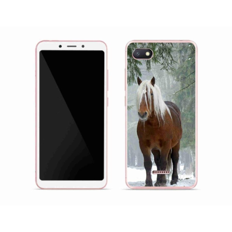 Gelový obal mmCase na mobil Xiaomi Redmi 6A - kůň v lese