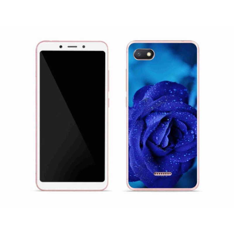 Gelový obal mmCase na mobil Xiaomi Redmi 6A - modrá růže