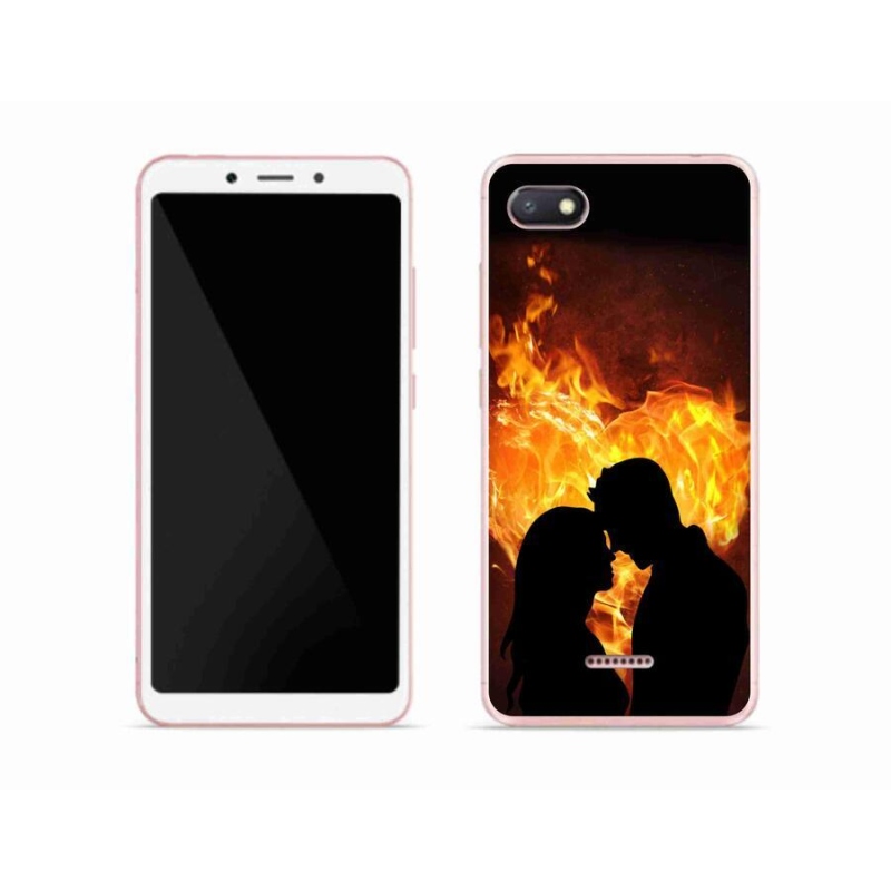 Gelový obal mmCase na mobil Xiaomi Redmi 6A - ohnivá láska