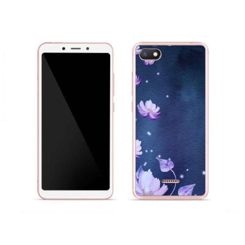 Gelový obal mmCase na mobil Xiaomi Redmi 6A - padající květy