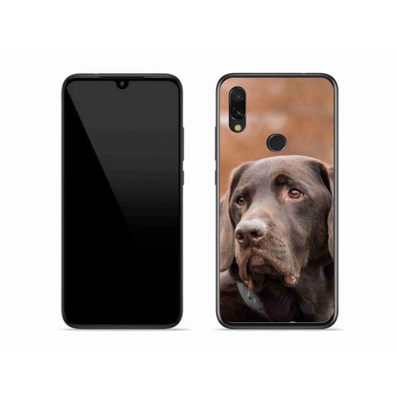 Gelový obal mmCase na mobil Xiaomi Redmi 7 - hnědý labrador