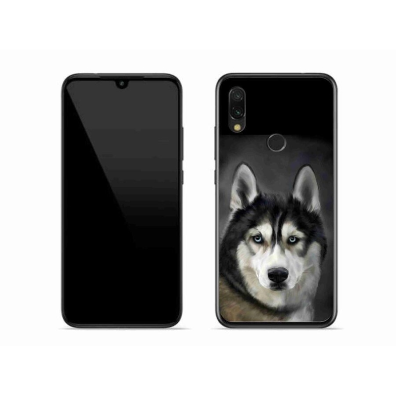 Gelový obal mmCase na mobil Xiaomi Redmi 7 - husky