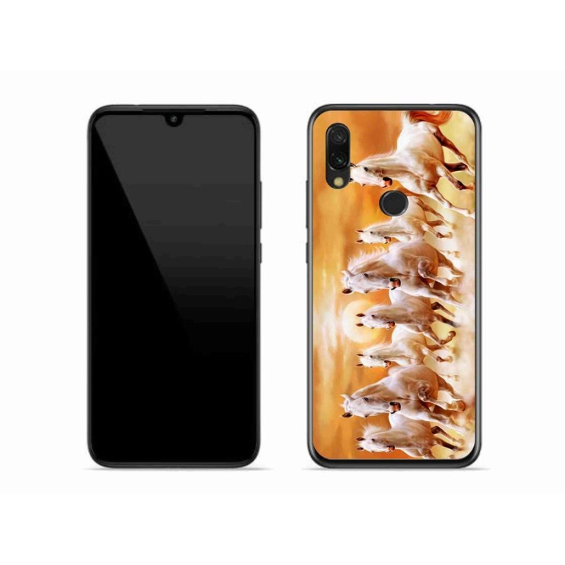 Gelový obal mmCase na mobil Xiaomi Redmi 7 - koně 2
