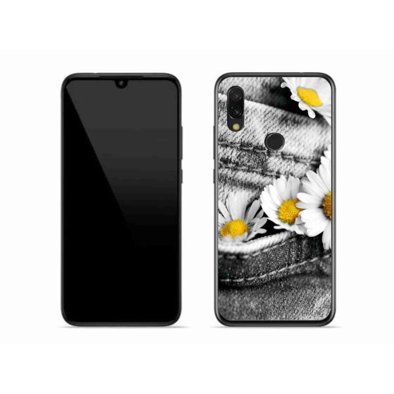 Gelový obal mmCase na mobil Xiaomi Redmi 7 - kopretiny