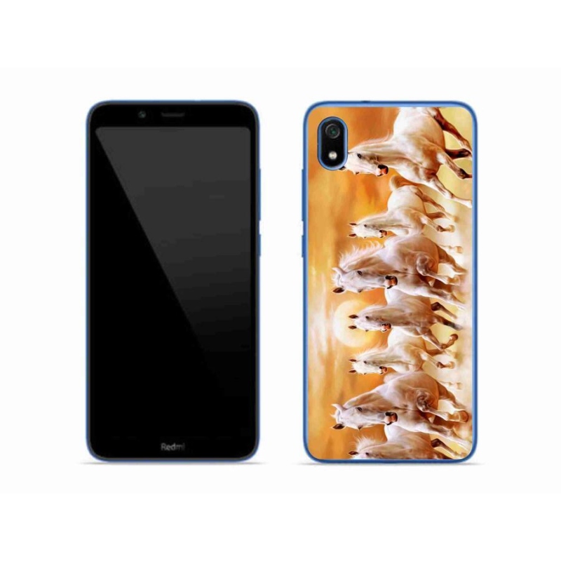 Gelový obal mmCase na mobil Xiaomi Redmi 7A - koně 2