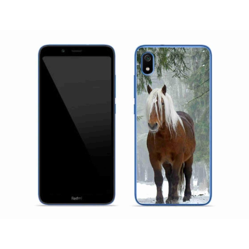 Gelový obal mmCase na mobil Xiaomi Redmi 7A - kůň v lese