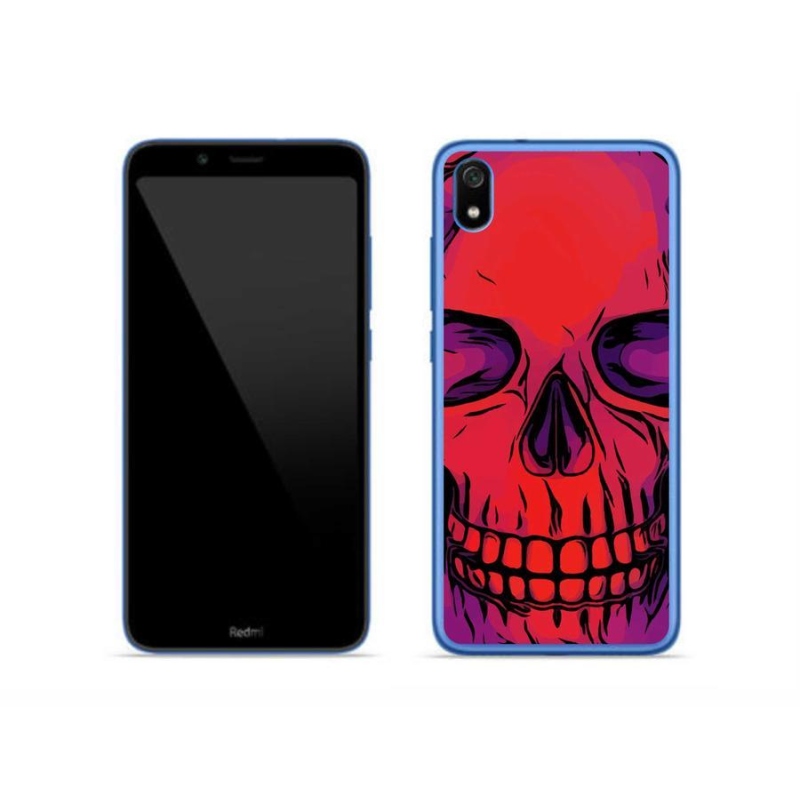 Gelový obal mmCase na mobil Xiaomi Redmi 7A - lebka