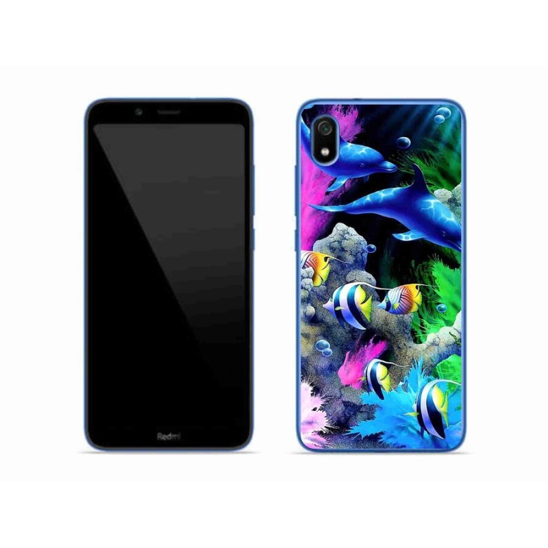 Gelový obal mmCase na mobil Xiaomi Redmi 7A - mořský svět